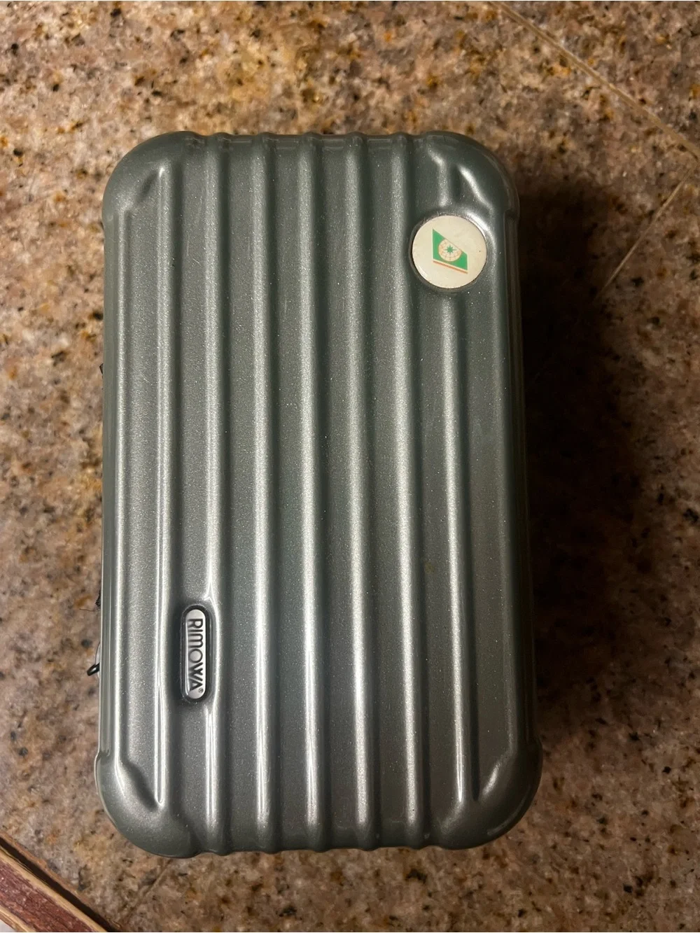 RIMOWA Metallic Seafoam Green Hard Shell Camera Case